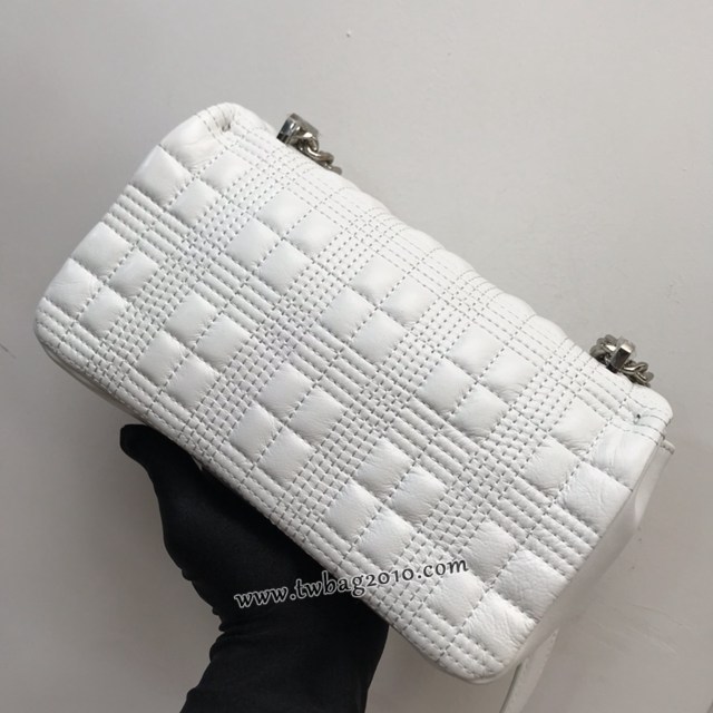Burberry專門店新款羊皮小號TB蘿拉包 巴寶莉絎縫品牌格紋鏈條單肩挎背女包 yxb1539